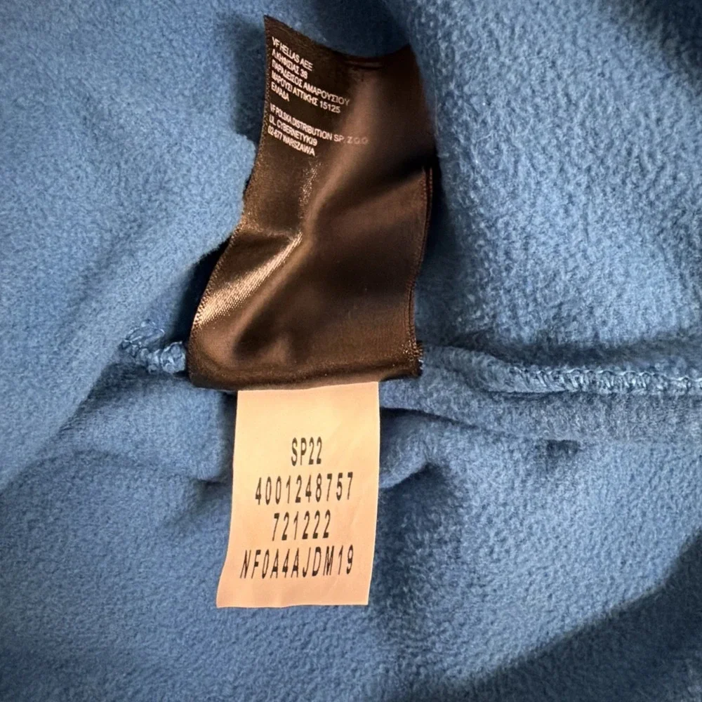 The North Face Sweater Mens Large Blue Fleece TKA Glacier Snap Neck Pullover XXL